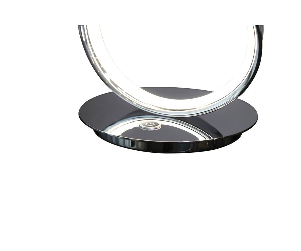 Amsterdam Chrome Table Lamp // LED Strip & Touch Dimmer