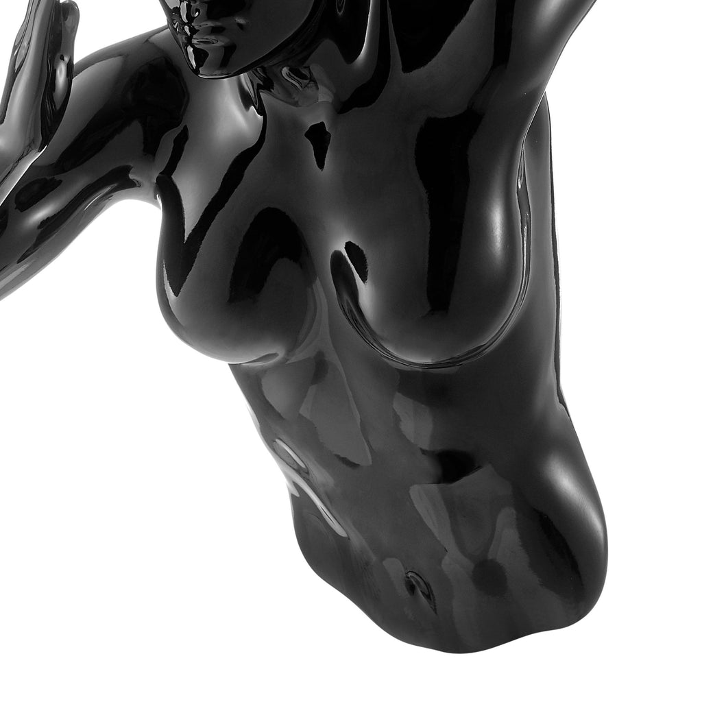 Black Wall Runner 20" Woman Sculpture