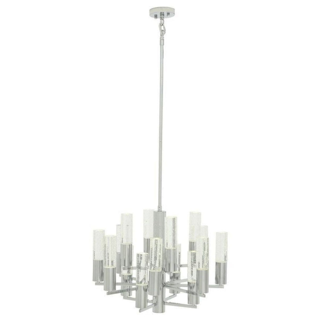 Crystal Cylinders Chandelier // 16 Lights // Dimmable