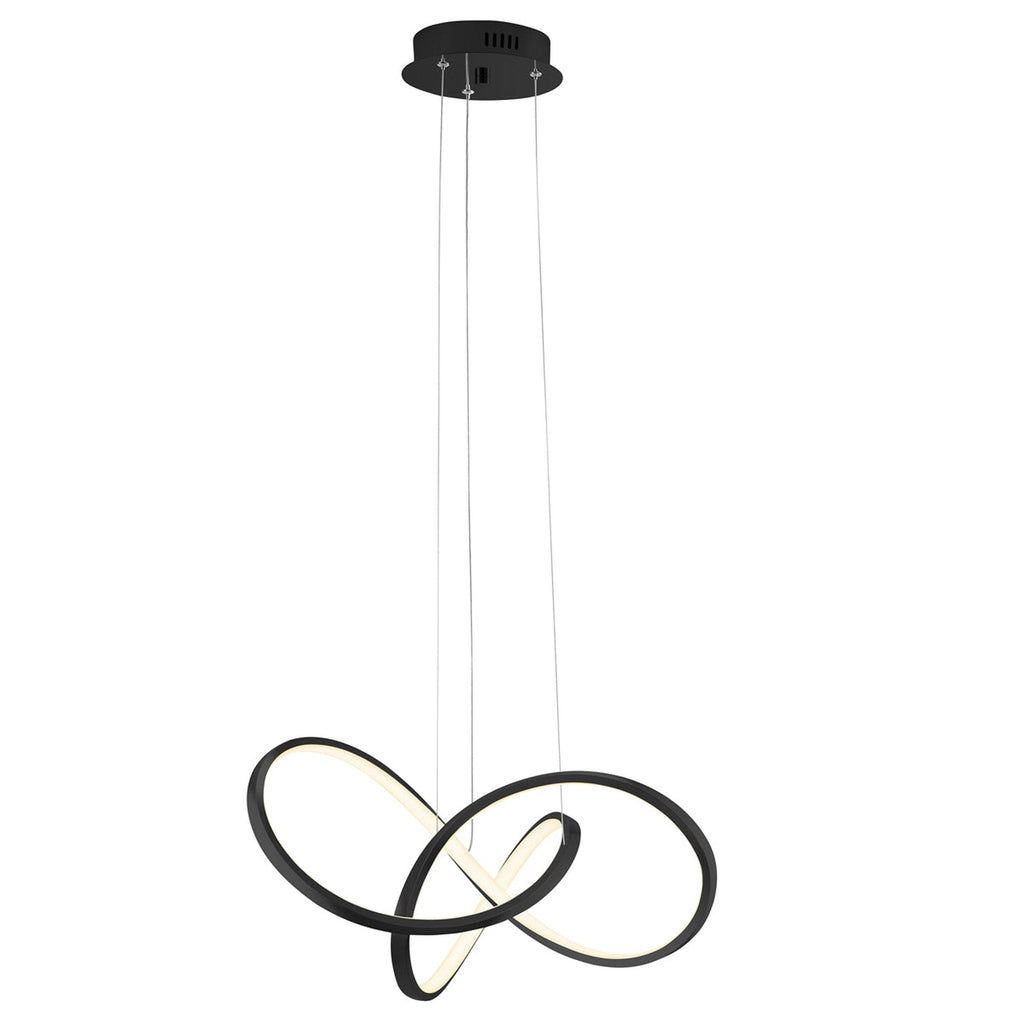 Knotted LED Dimmable Chandelier // Black
