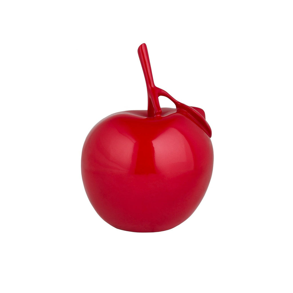 Solid Color Apple Sculpture // Red
