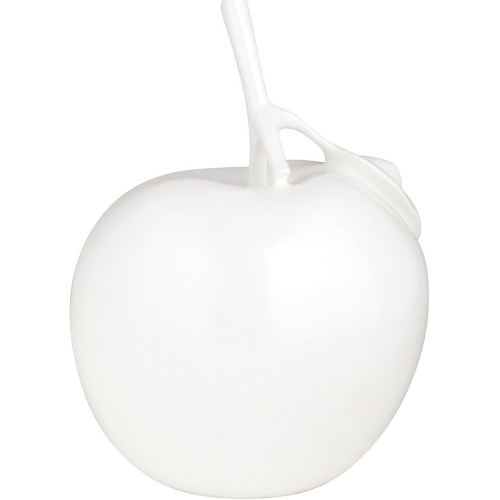 Solid Color Apple Sculpture // White