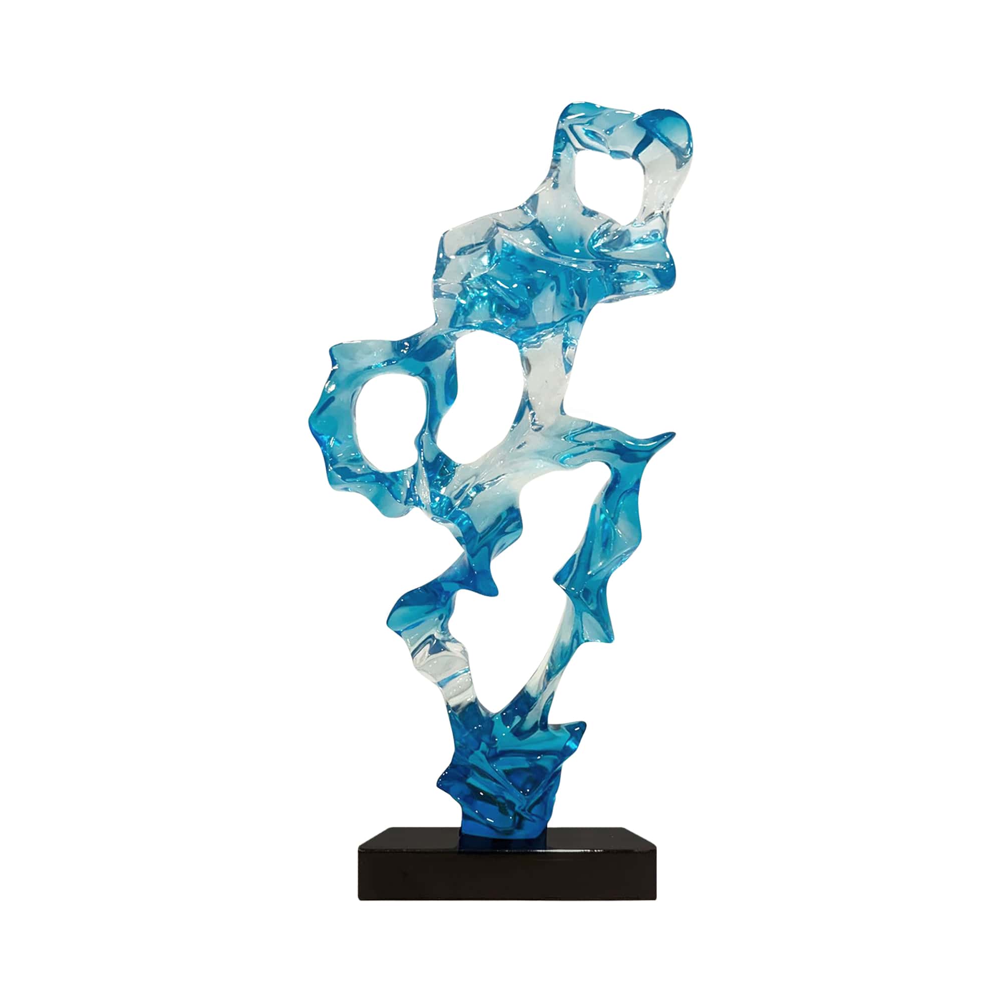 Clear Blue Resin Sculpture Finesse Decor clear-blue-resin-sculpture-finesse-decor