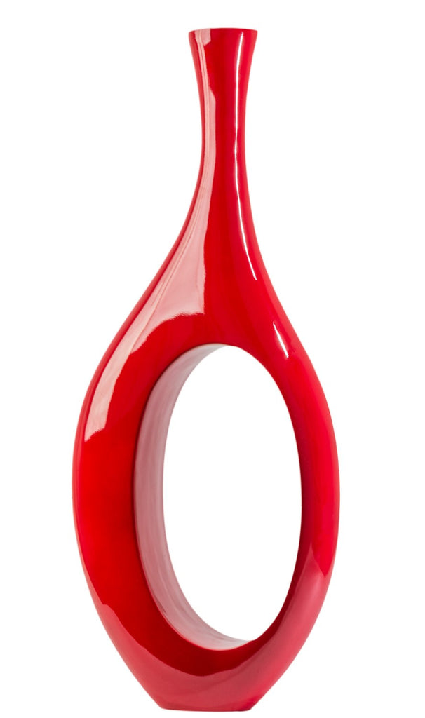 Trombone Vase // Large Red