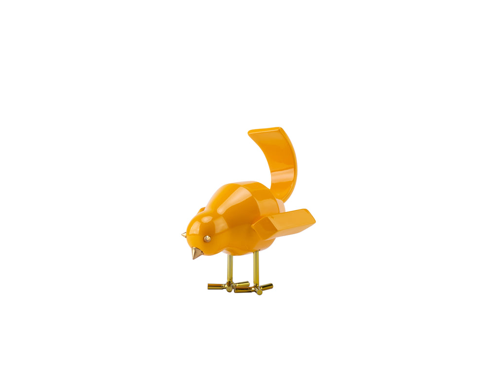 Bird Sculpture // Small Yellow