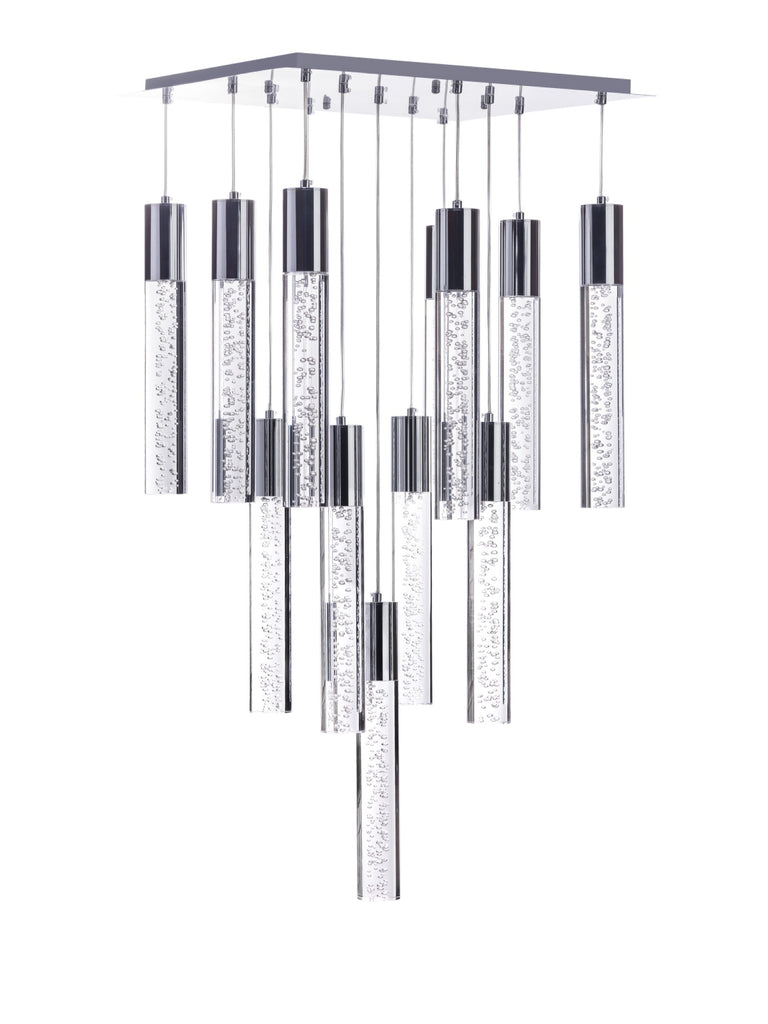 Sparkling Night Cylinder Chandelier// 13 Light