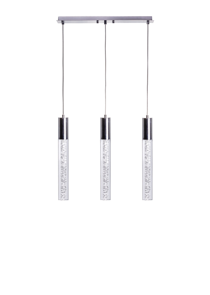 Sparkling Night Cylinder Chandelier // 3 Light