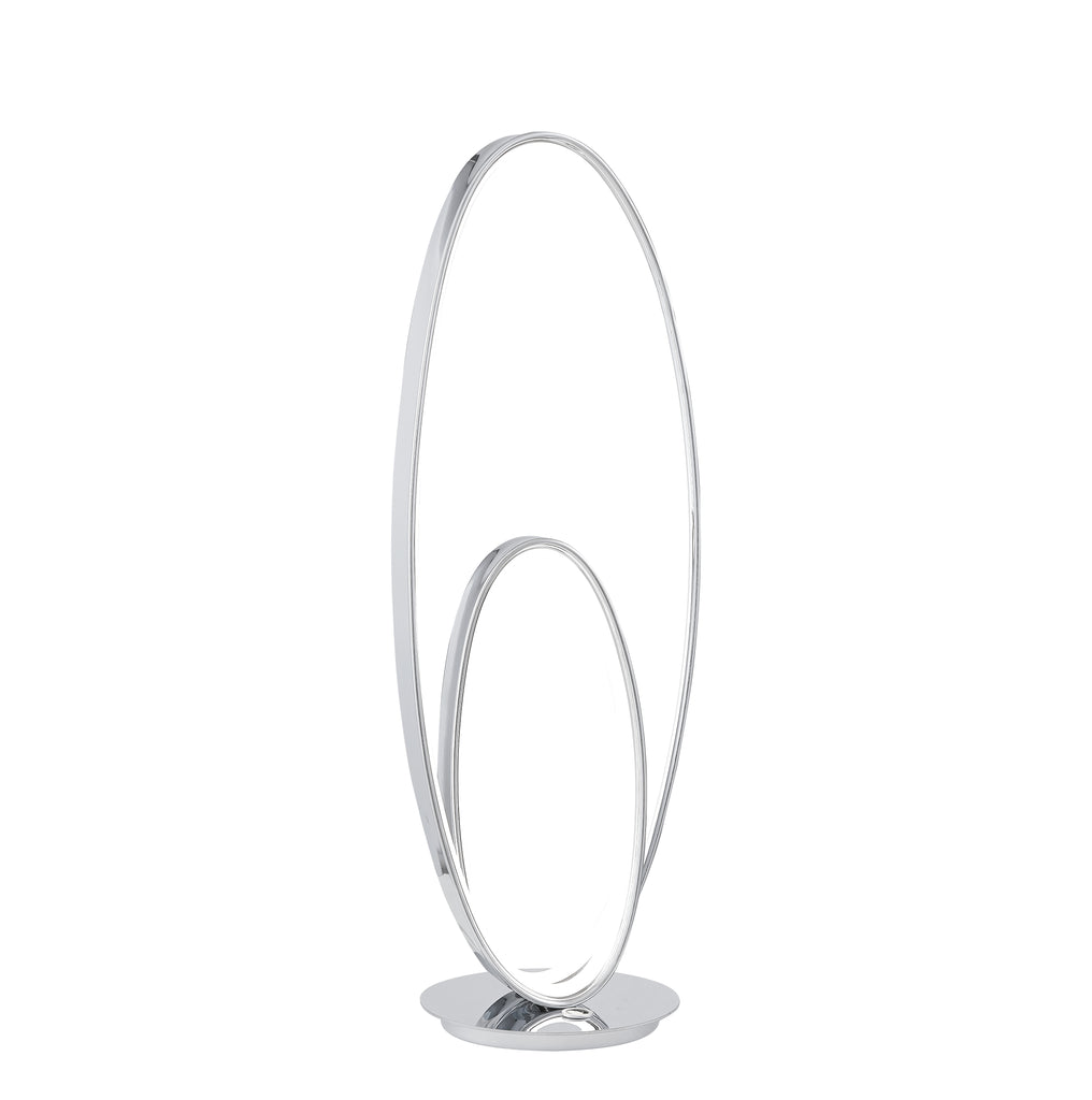 Milan Chrome Table Lamp // LED Strip & Touch Dimmer