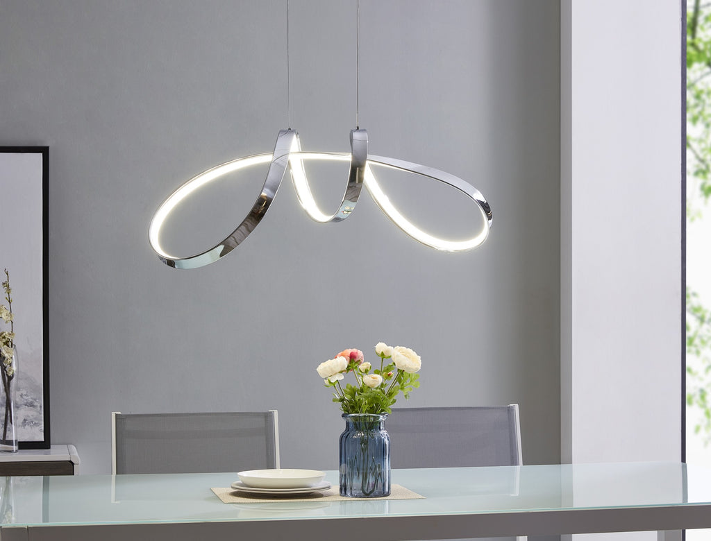 Lisbon LED Chandelier // Chrome