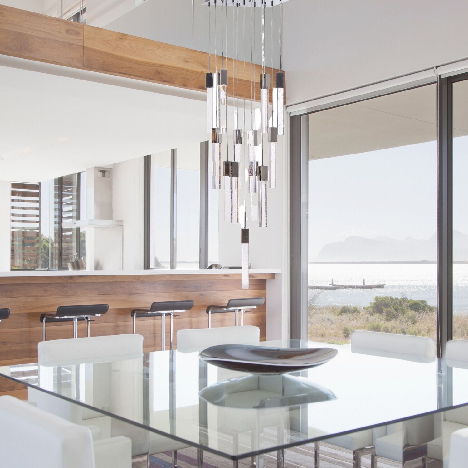 Rectangular Crystal Chandelier // XL 13 Light – Finesse Decor