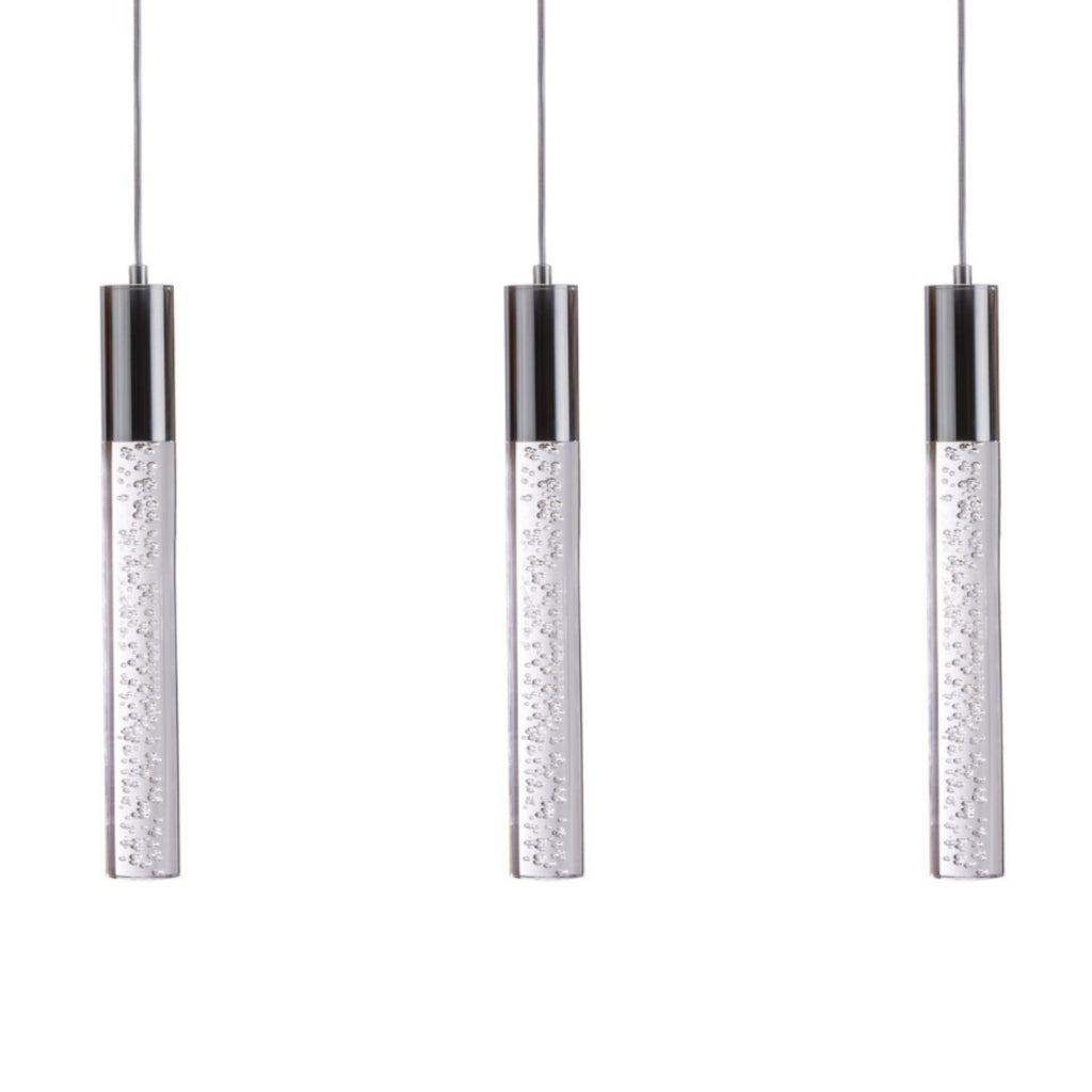 Sparkling Night Cylinder Chandelier // 3 Light