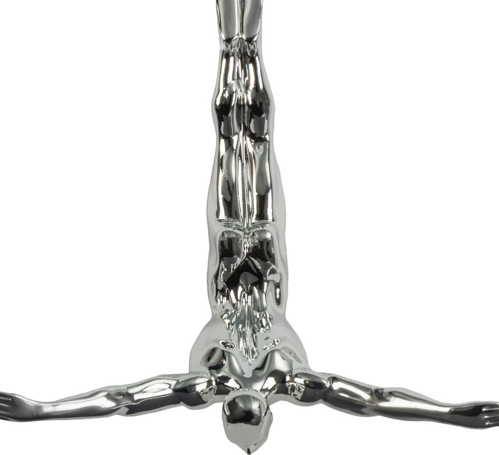 Diver Wall Art Decor Sculpture //11" Chrome