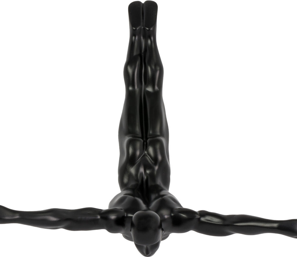 Diver Wall Art Decor Sculpture //11" Matte Black