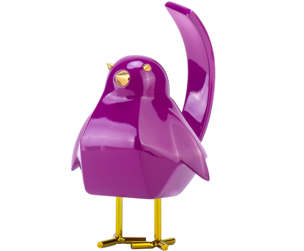 Bird Sculpture // Small Purple