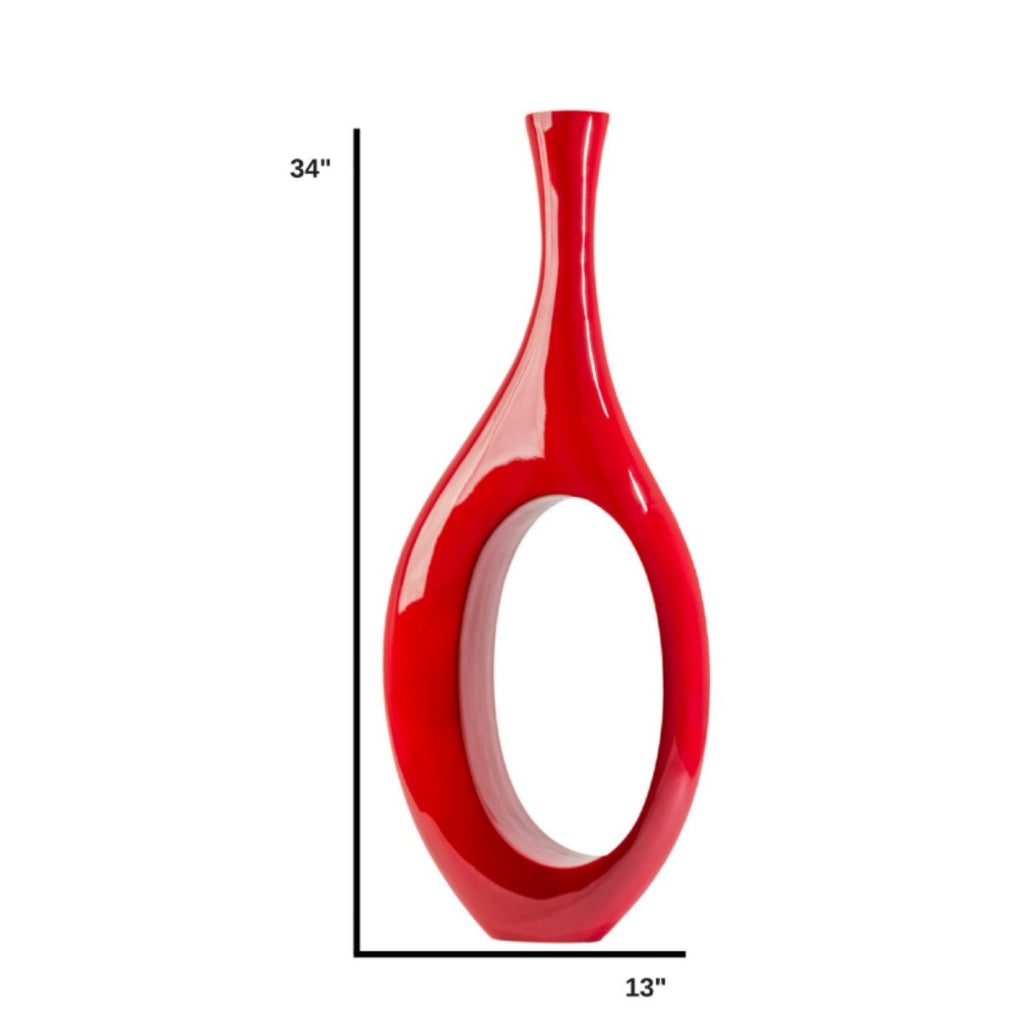 Trombone Vase // Small Red