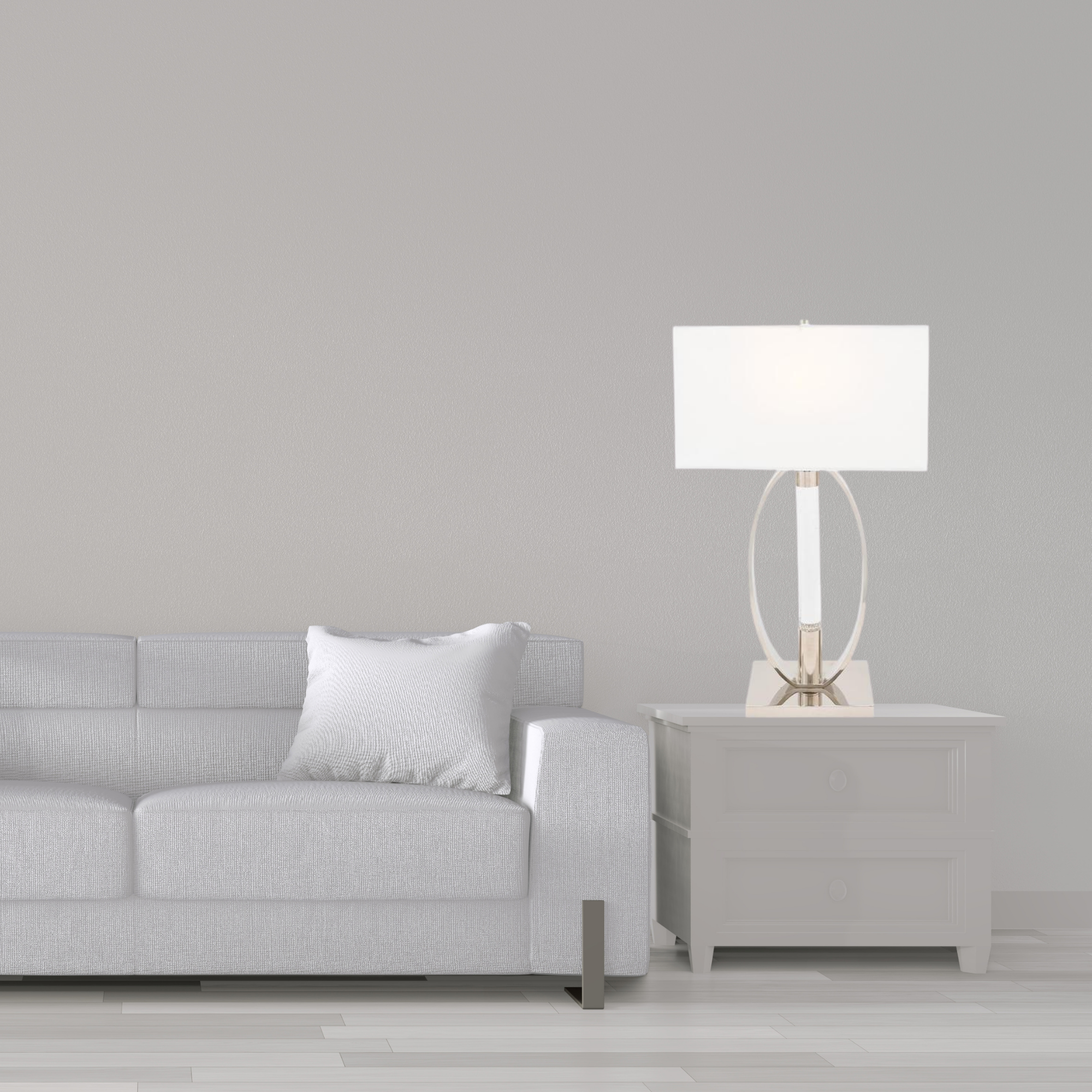 Sparkling Crystal & Chrome Table Lamp // 2 Light – Finesse Decor