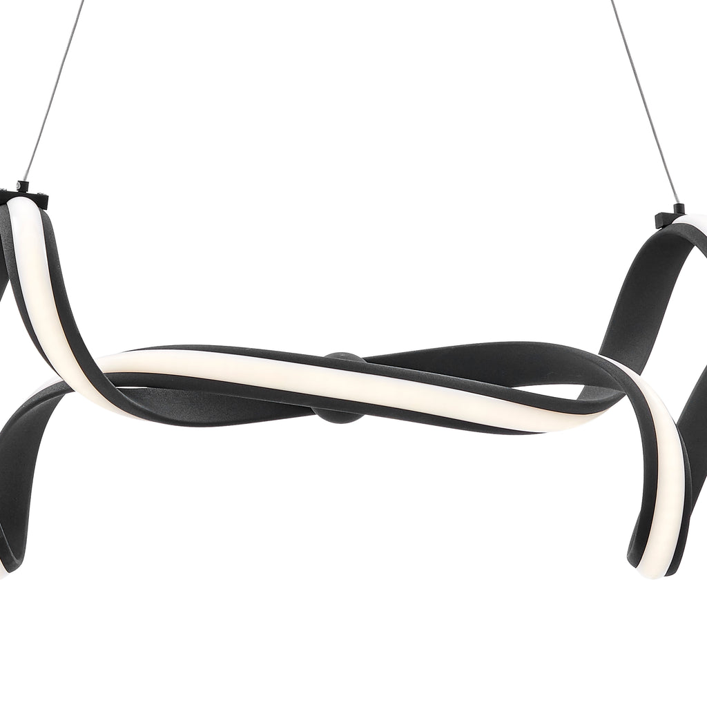 Munich LED Horizontal Chandelier // Black