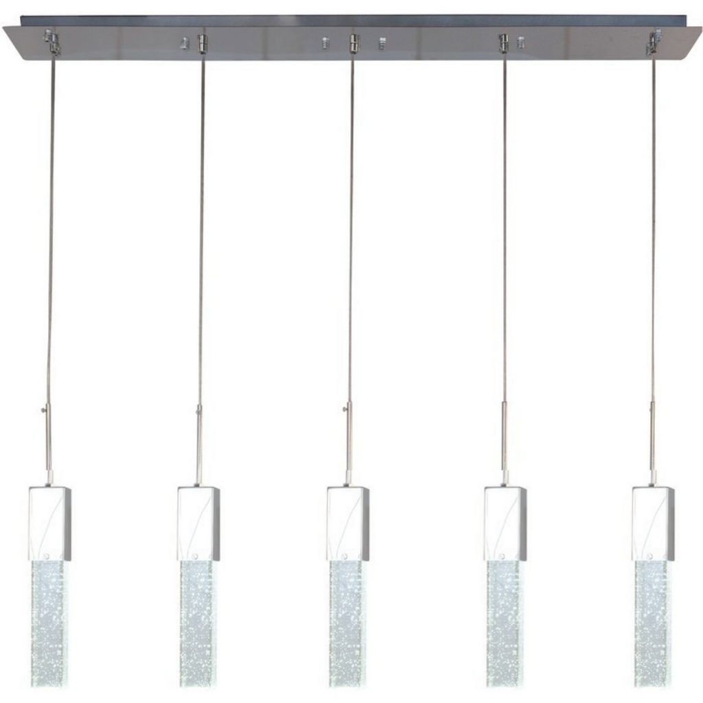 Sparkling Night Adjustable Crystal Chandelier // 5 Light