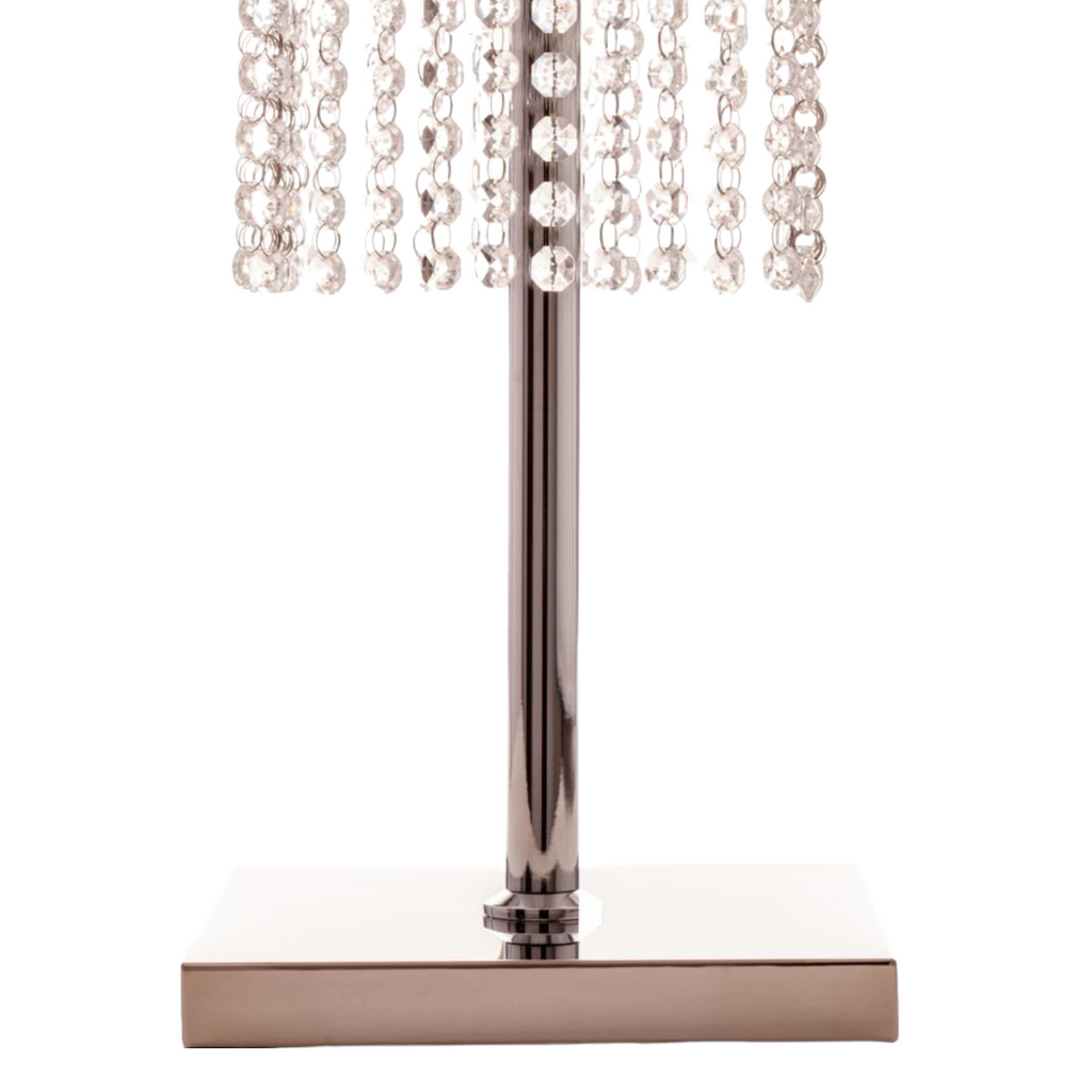 Table Lamp Square Crystal Double Crown