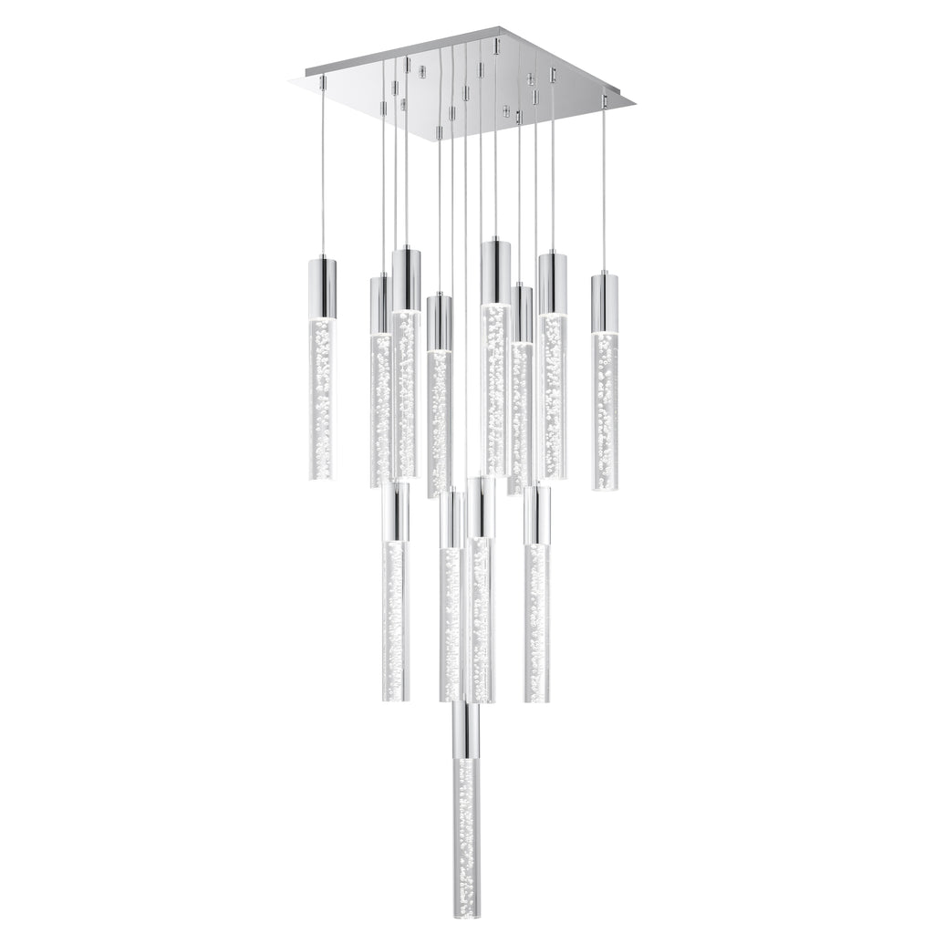 Sparkling Night Cylinder Chandelier// 13 Light