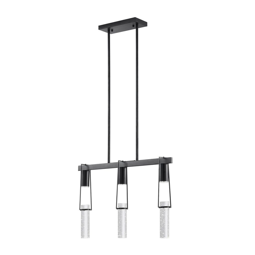 Harmony 3 Light Chandelier // Matte Black