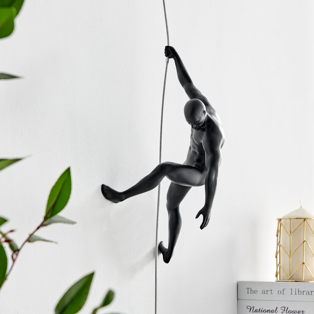 Modern Wall Decor- Climbing Couple- set of two climbers