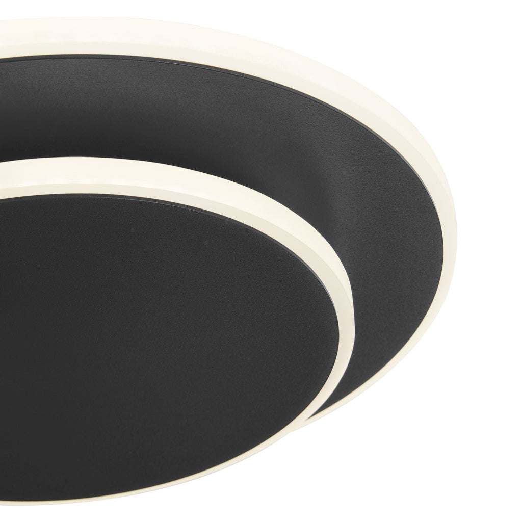 Luna Eclipse Two Circle Multiuse Lamp // Black