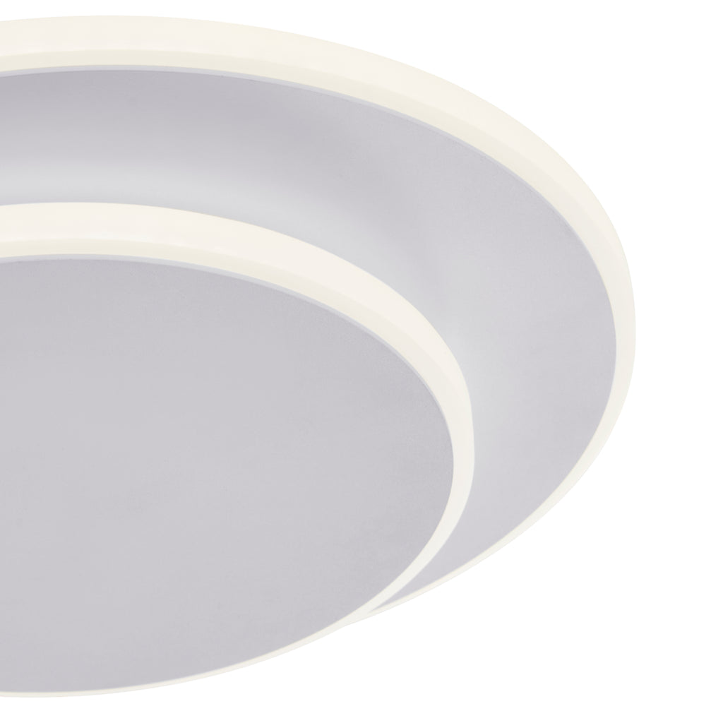 Luna Eclipse Two Circle Multiuse Lamp // White