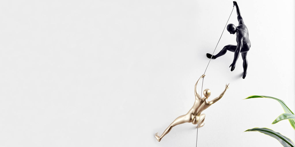 Wall Climbers Sculptures
