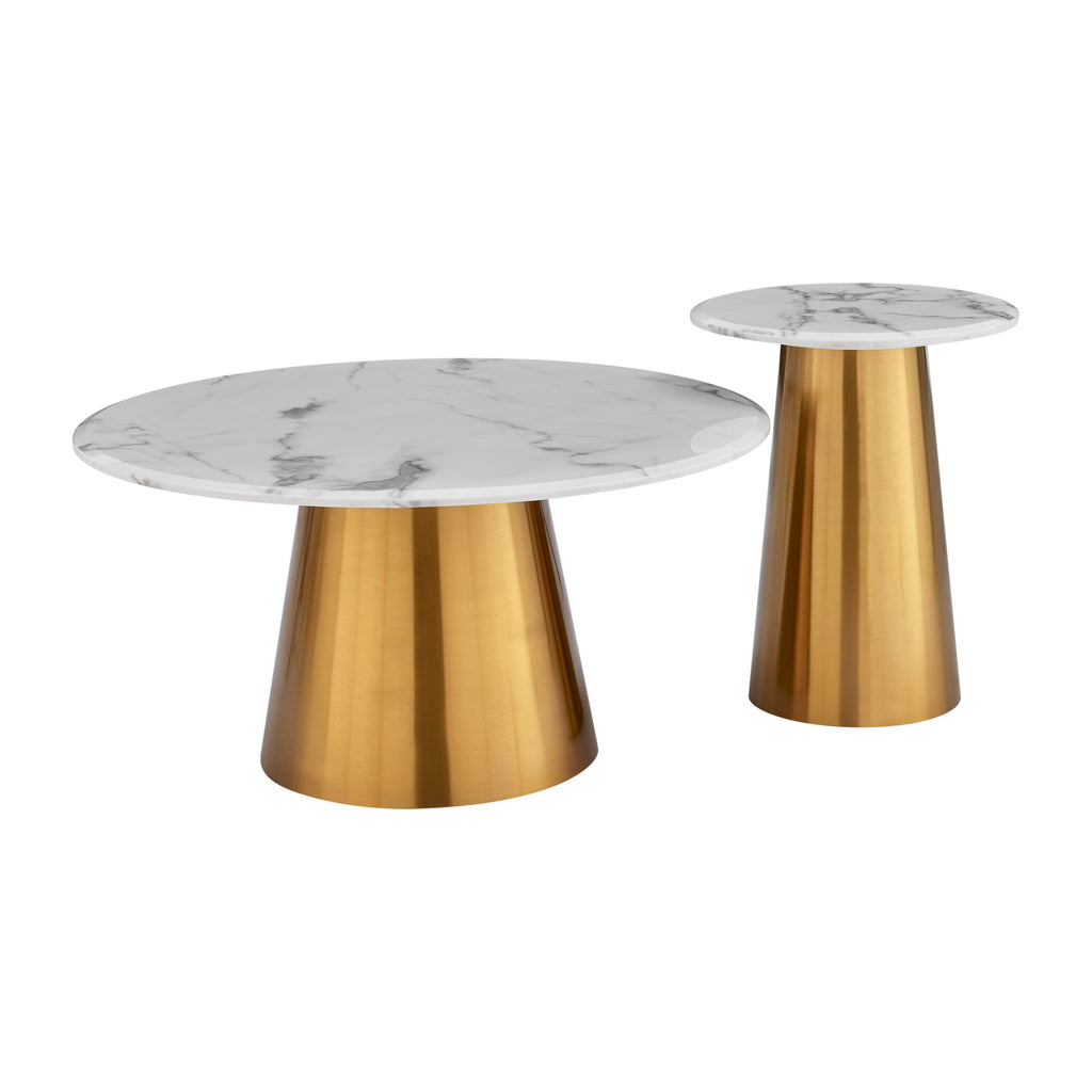 Gilded Opulence Coffee Table Set
