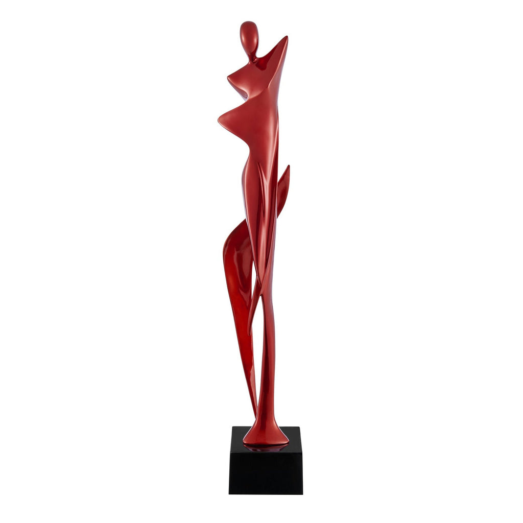 Allegra 32.5"H Sculpture // Metallic Red