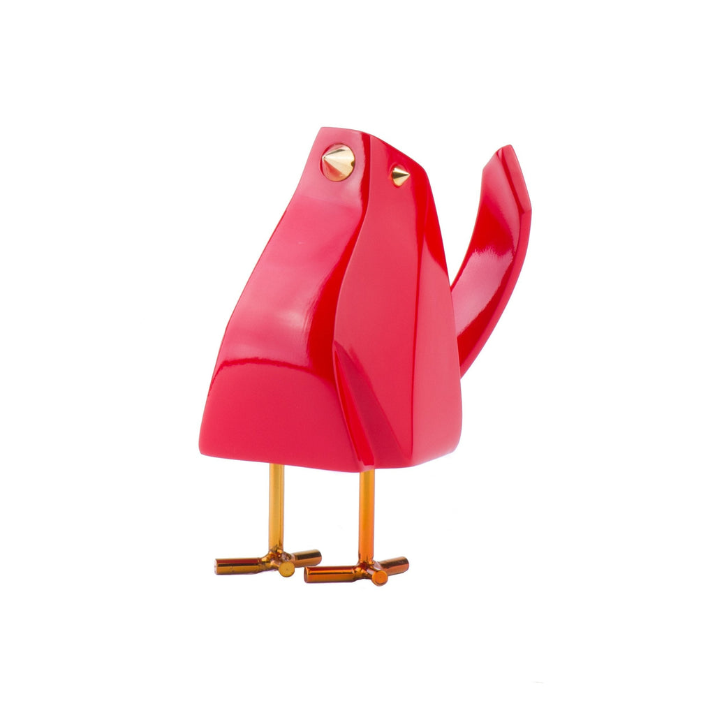 Bird Sculpture // Red
