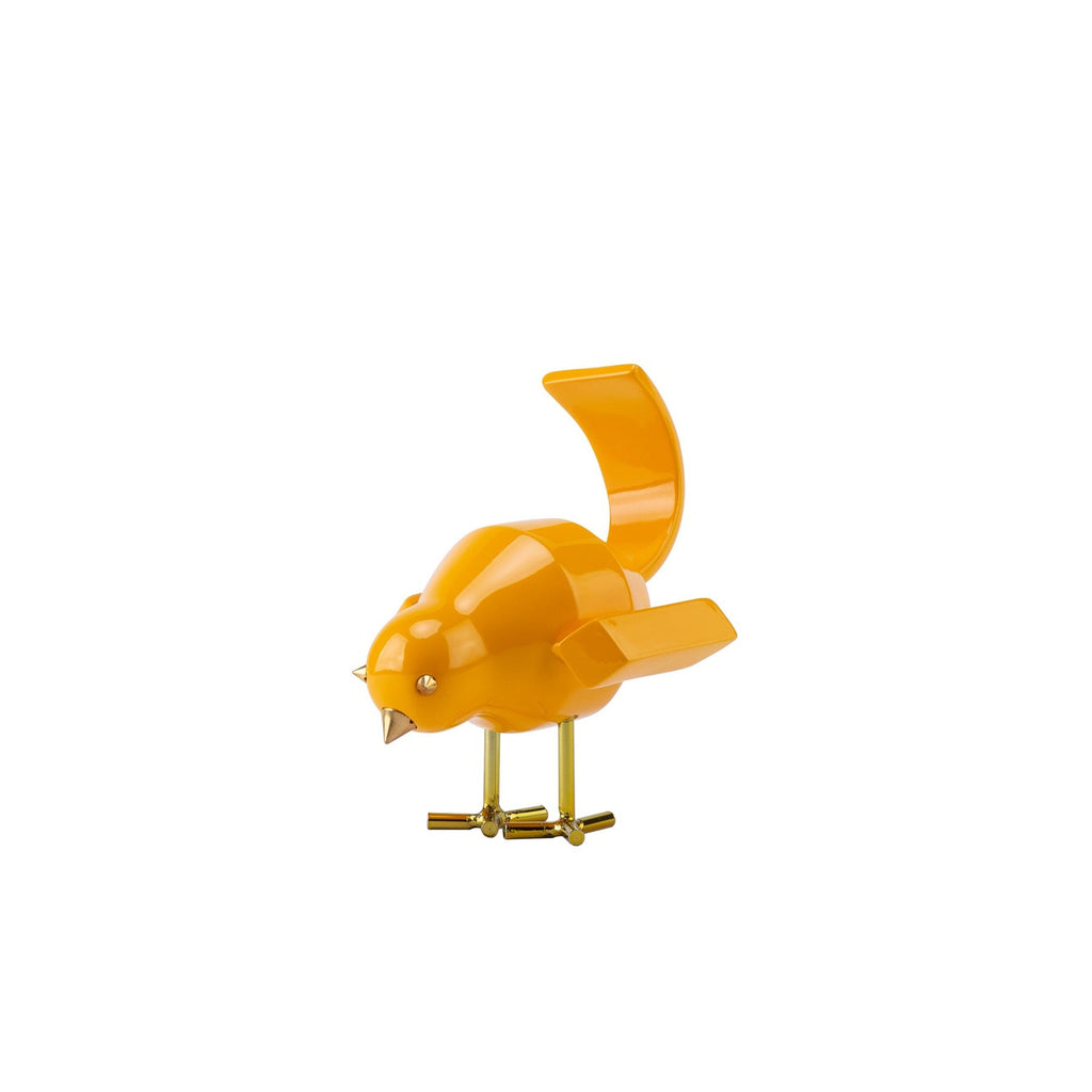 Bird Sculpture // Small Yellow