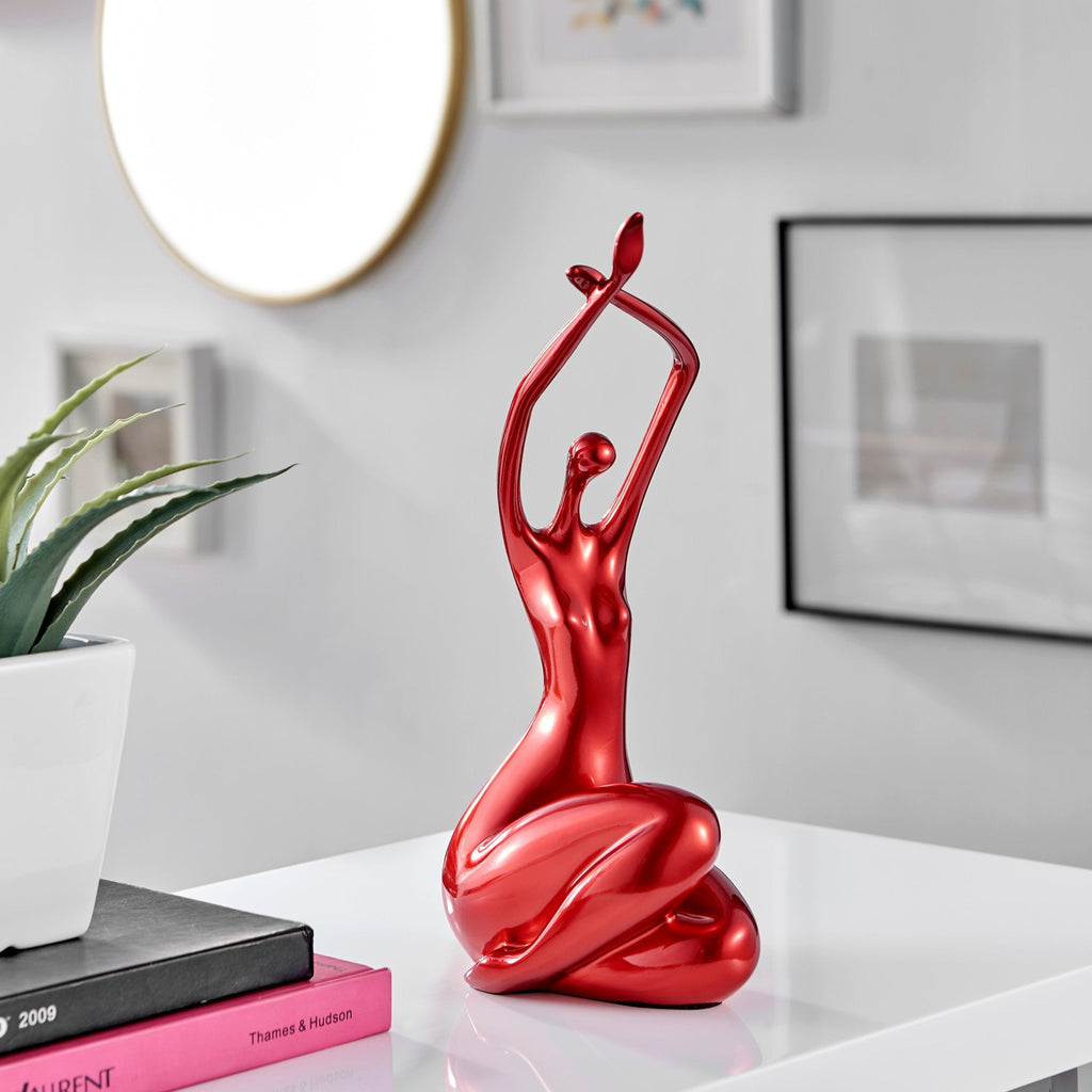 Elizabeth Sculpture // Small Metallic Red