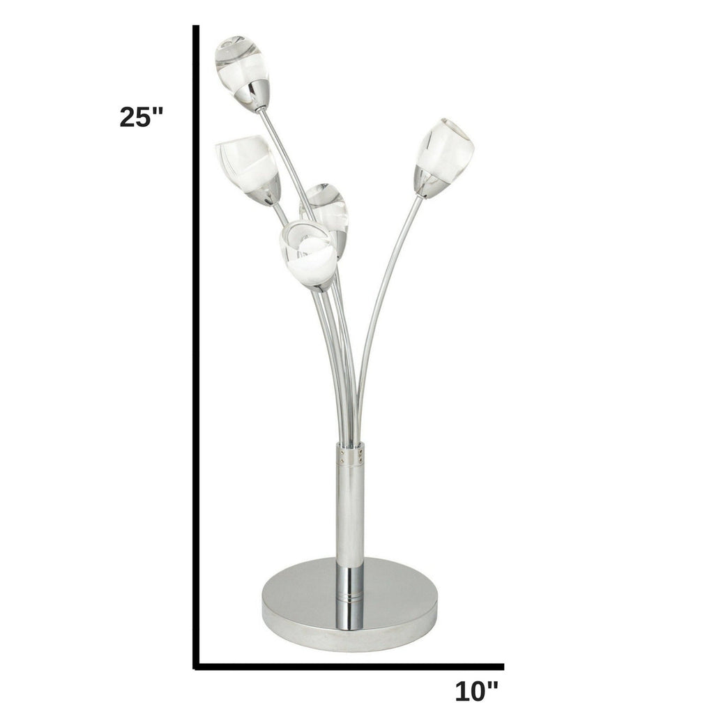 Flower Acrylic Table Lamp // 5 Light