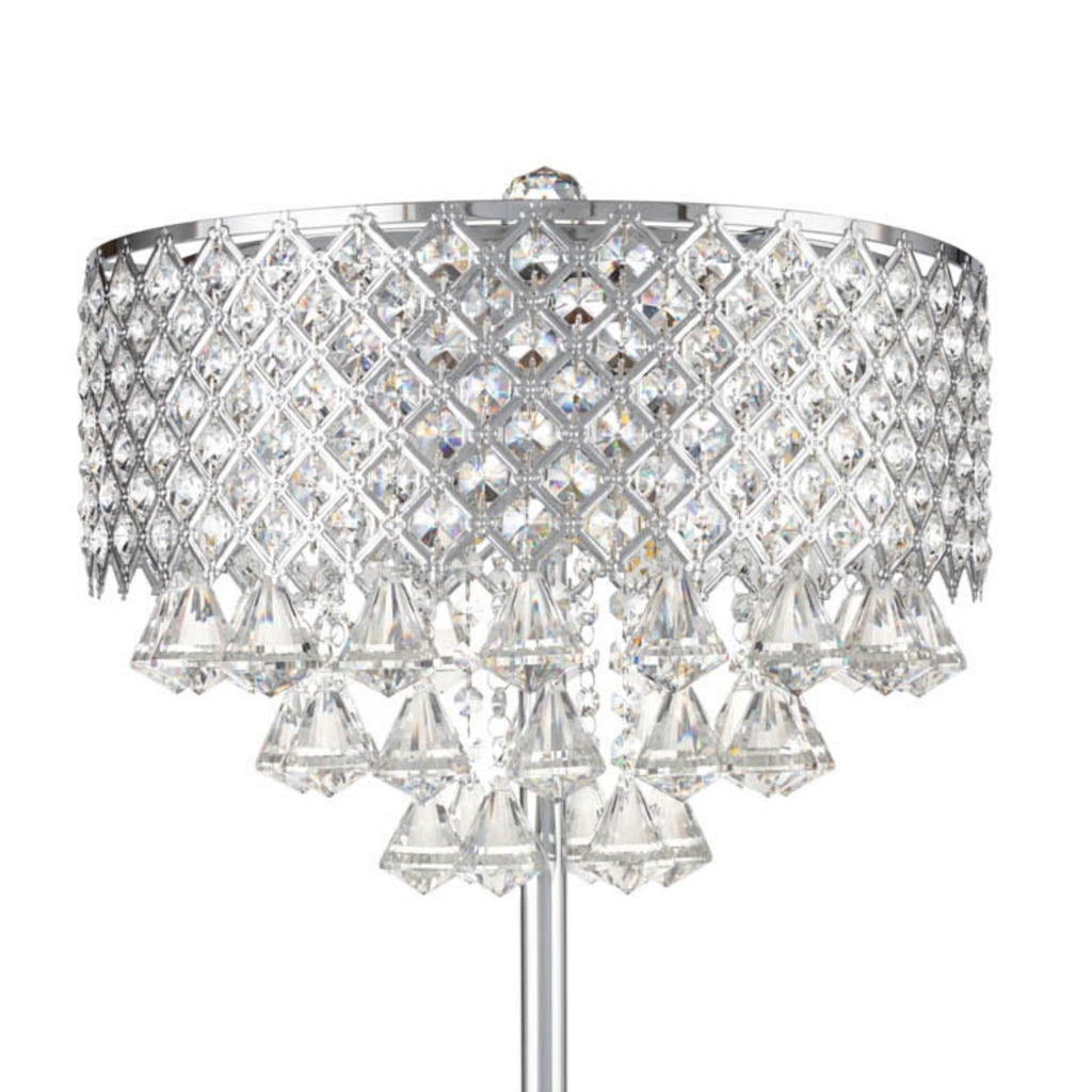 Grand Chrome Table Lamp // 6 Light