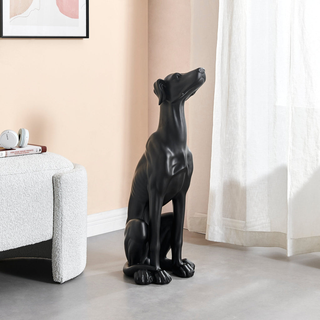 Greyhound Sculpture // Matte Black