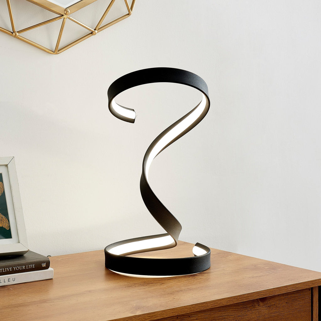 Hamburg Black Table Lamp // LED Strip & Dimmable Switch