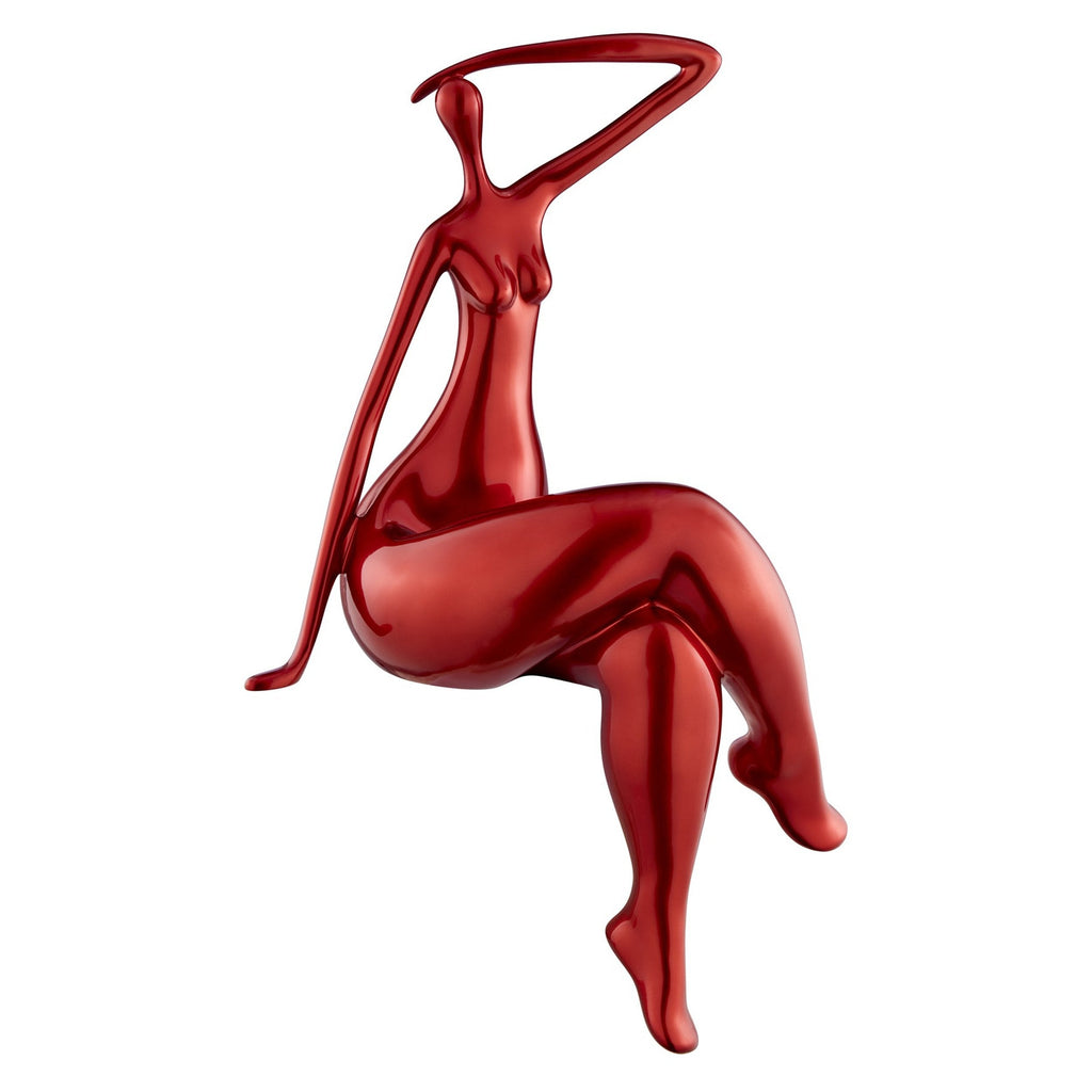 Isabella Sculpture // Large Metallic Red