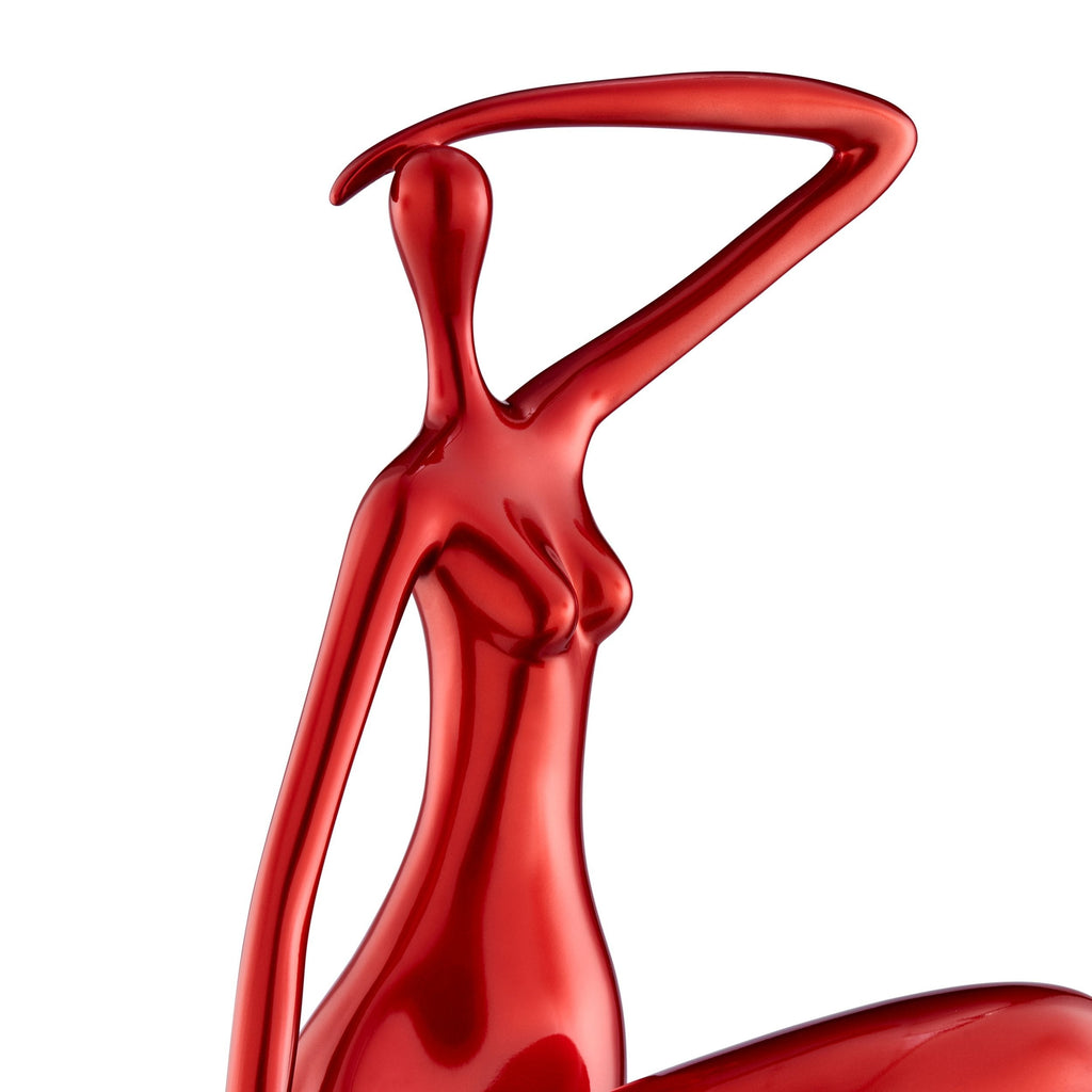 Isabella Sculpture // Large Metallic Red