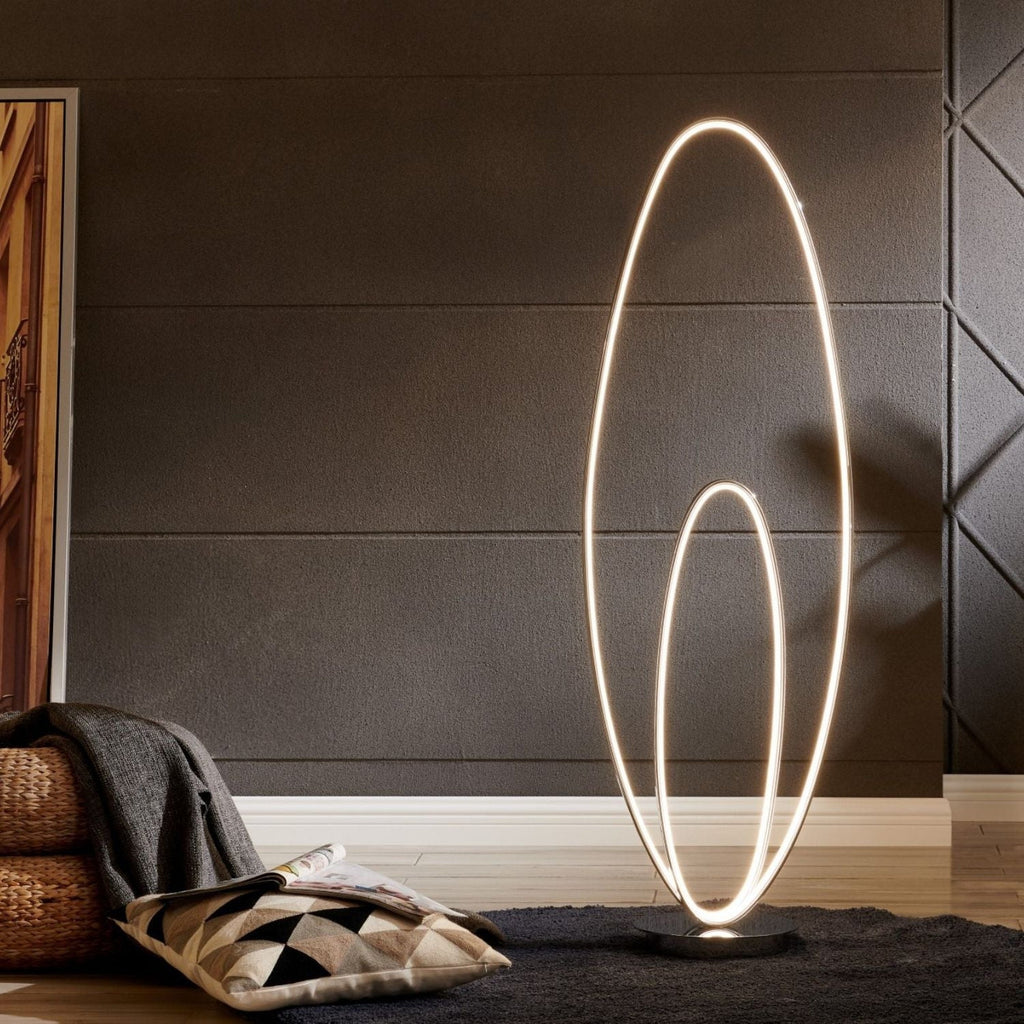 Milan Chrome LED 65" Floor Lamp // Dimmable