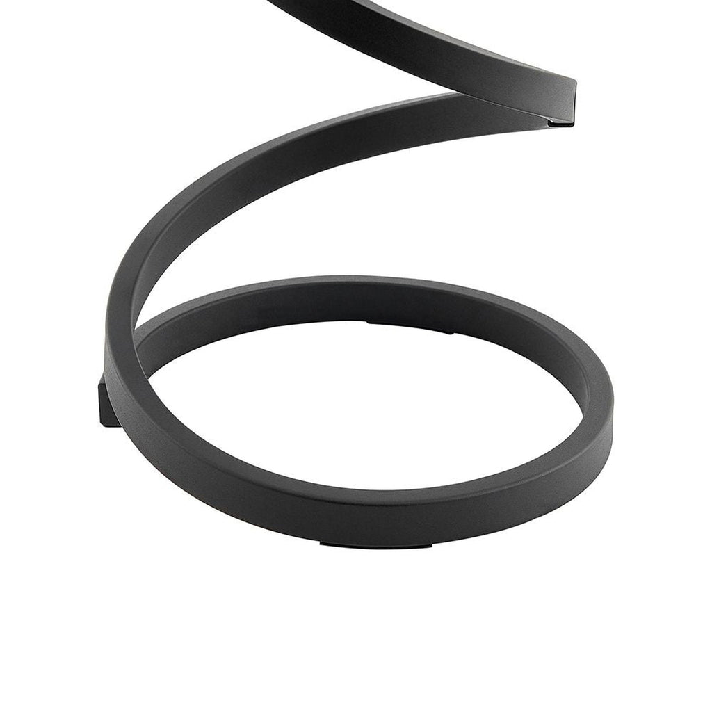 Modern Spiral LED Table Lamp // Led Strip // Matte Black