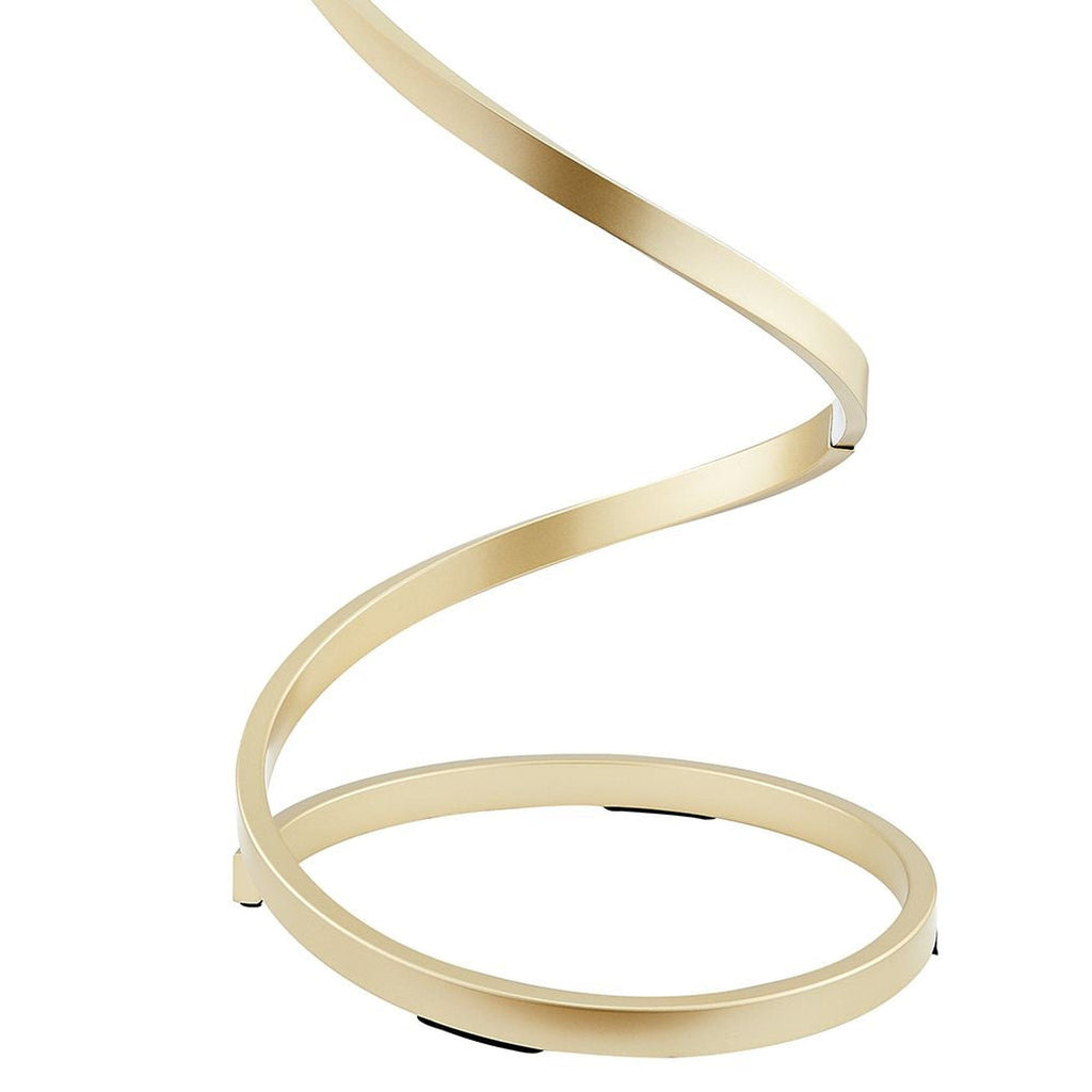 Modern Spiral LED Table Lamp // Led Strip // Sandy Gold