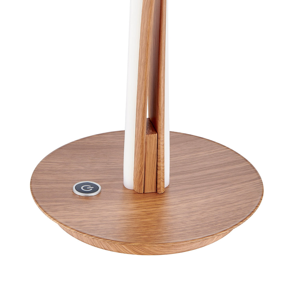 Munich Wood Table Lamp // LED Strip & Touch Dimmer