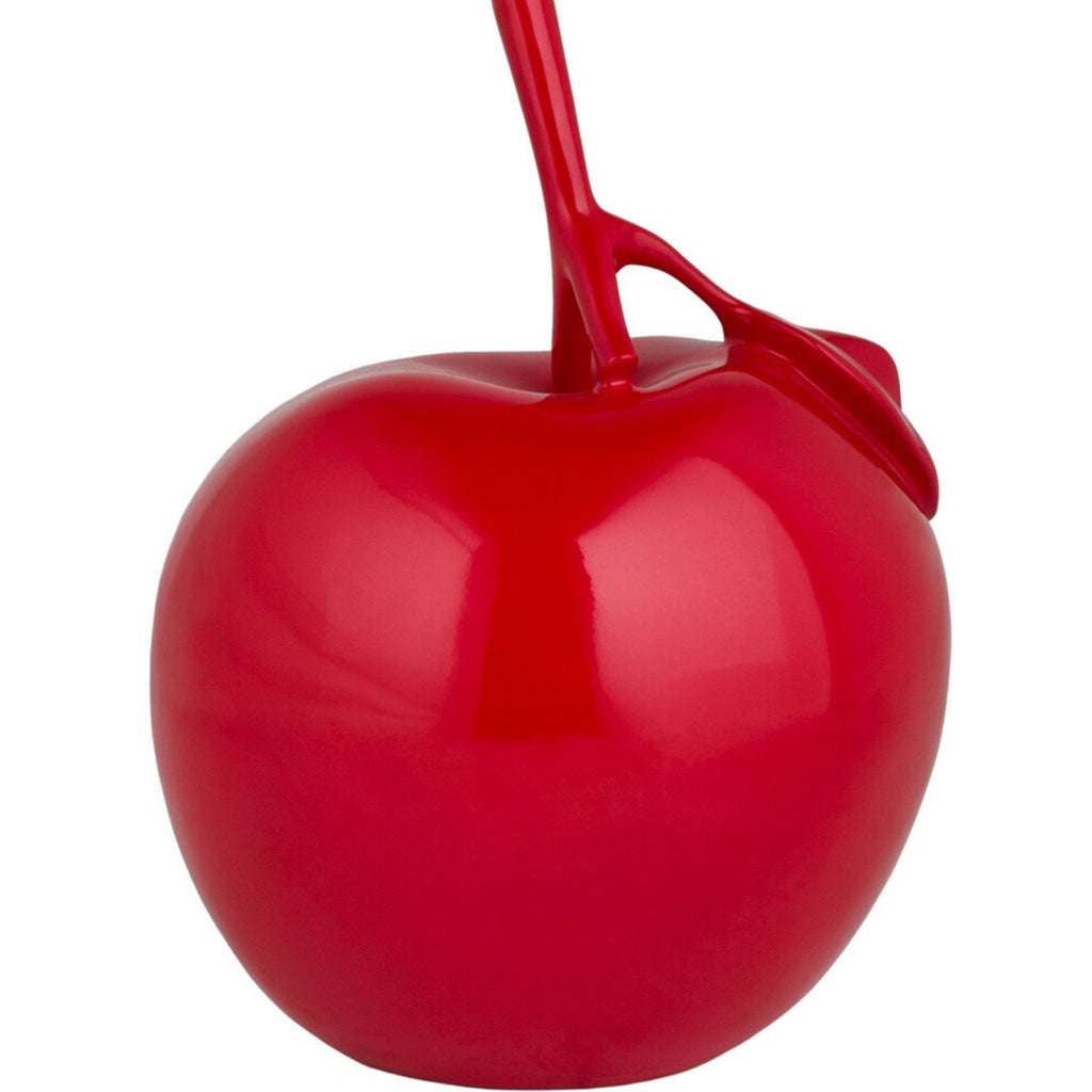 Solid Color Apple Sculpture // Red