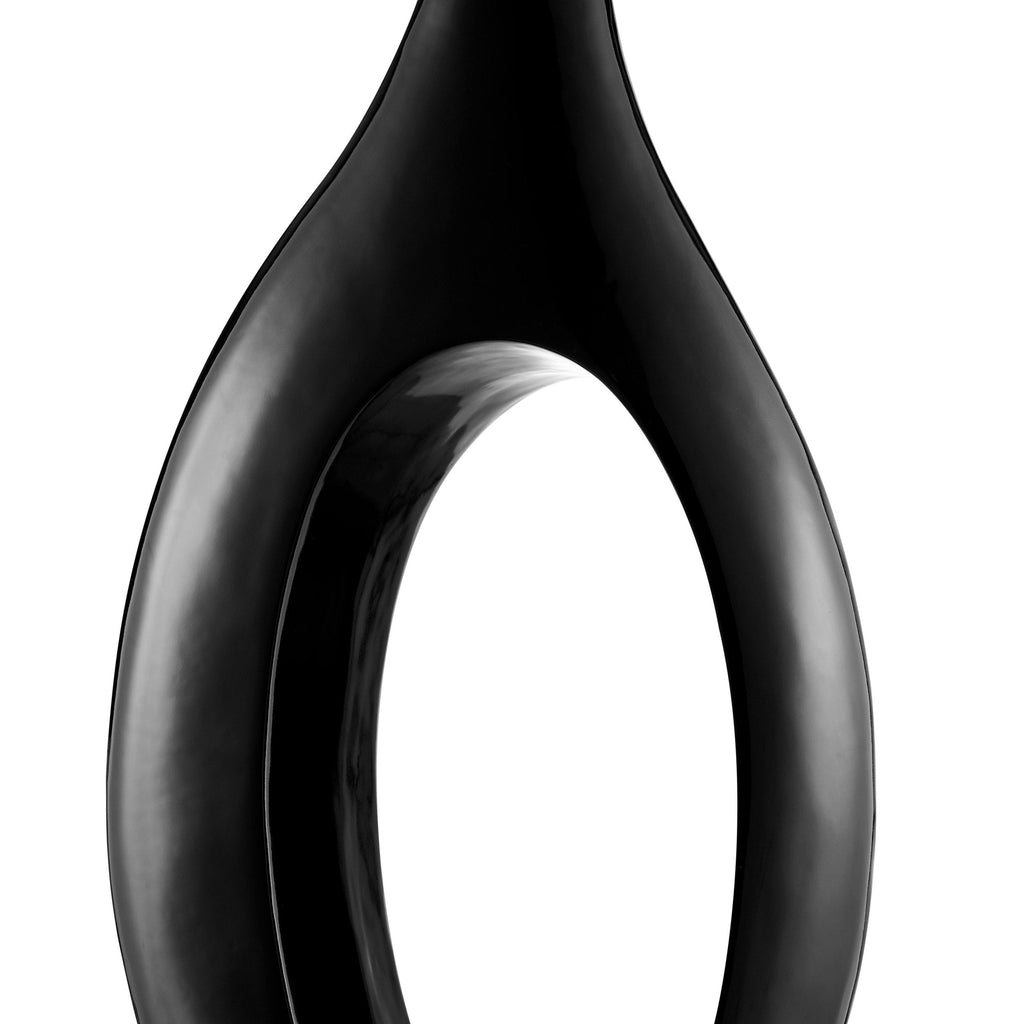 Trombone Vase // Large Black