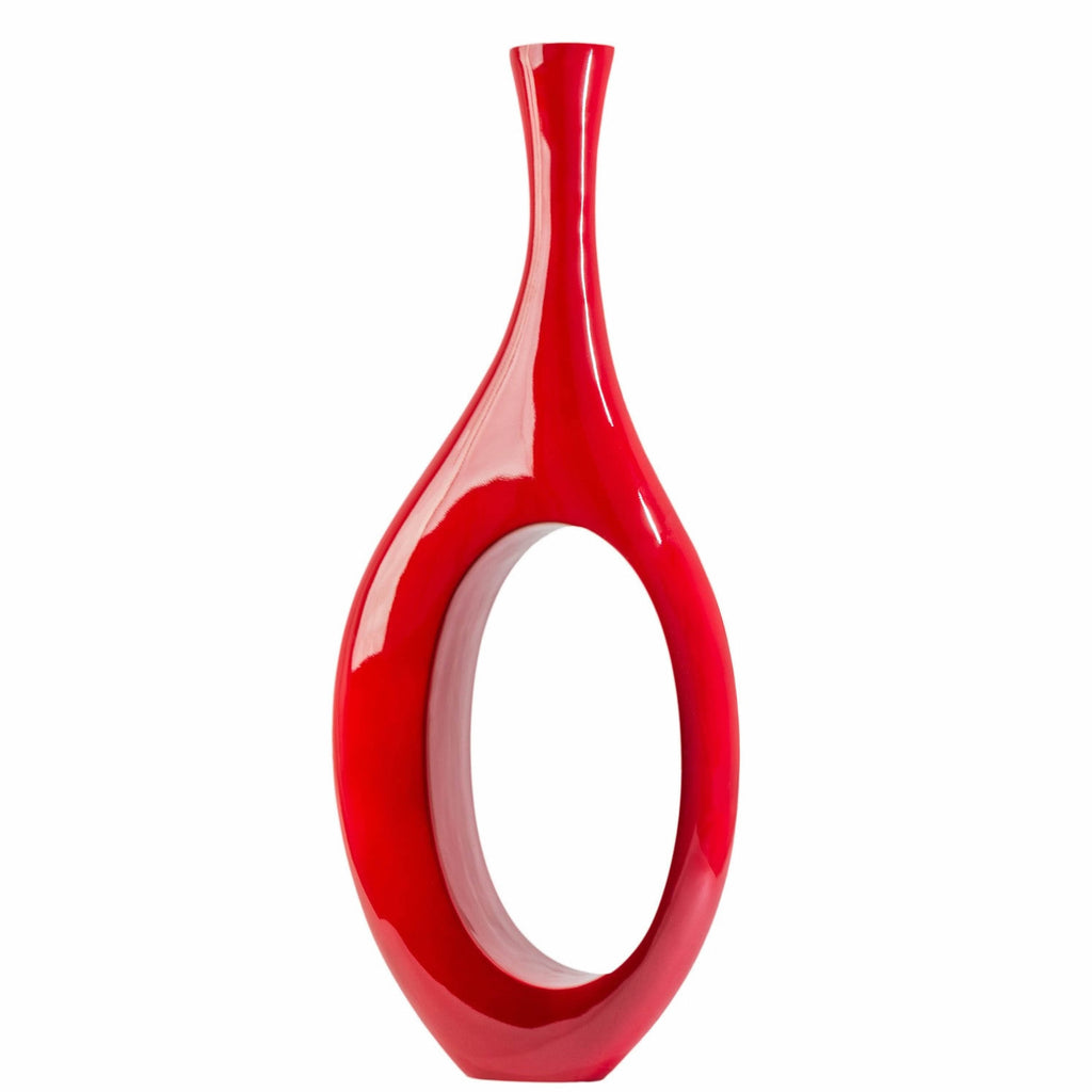 Trombone Vase // Large Red