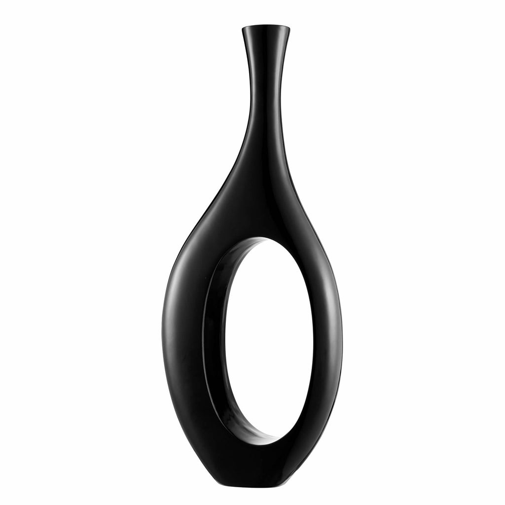 Trombone Vase // Small Black