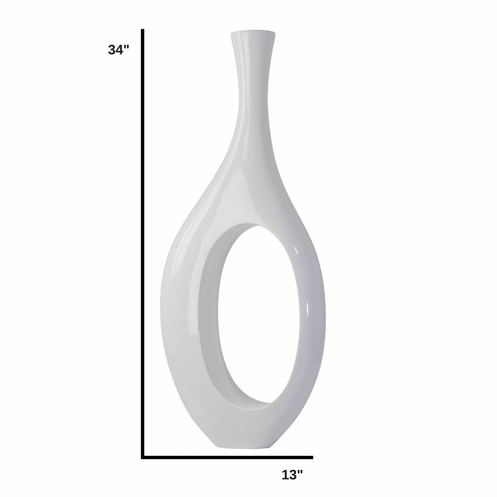 Trombone Vase // Small White