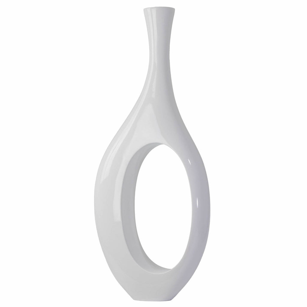 Trombone Vase // Small White